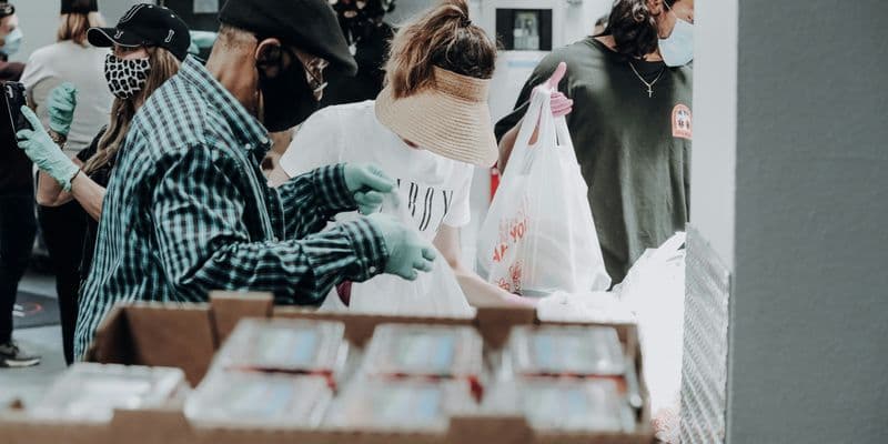 Voluntariados en un banco de alimentos