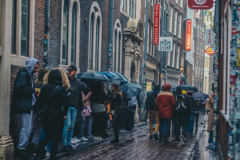 Ámsterdam bajo la lluvia